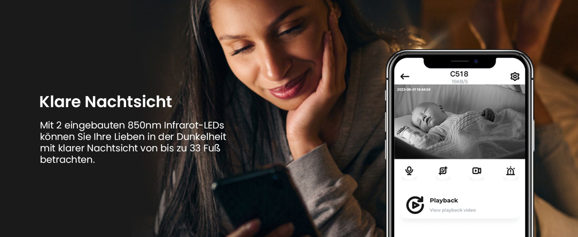 ZOSI 2X 360° Schwenkbar Überwachungskamera Innen, 2,4GHz / 5GHz WiFi Kamera Indoor für Baby, KI Personenerkennung, Auto-Tracking, One-Touch Call