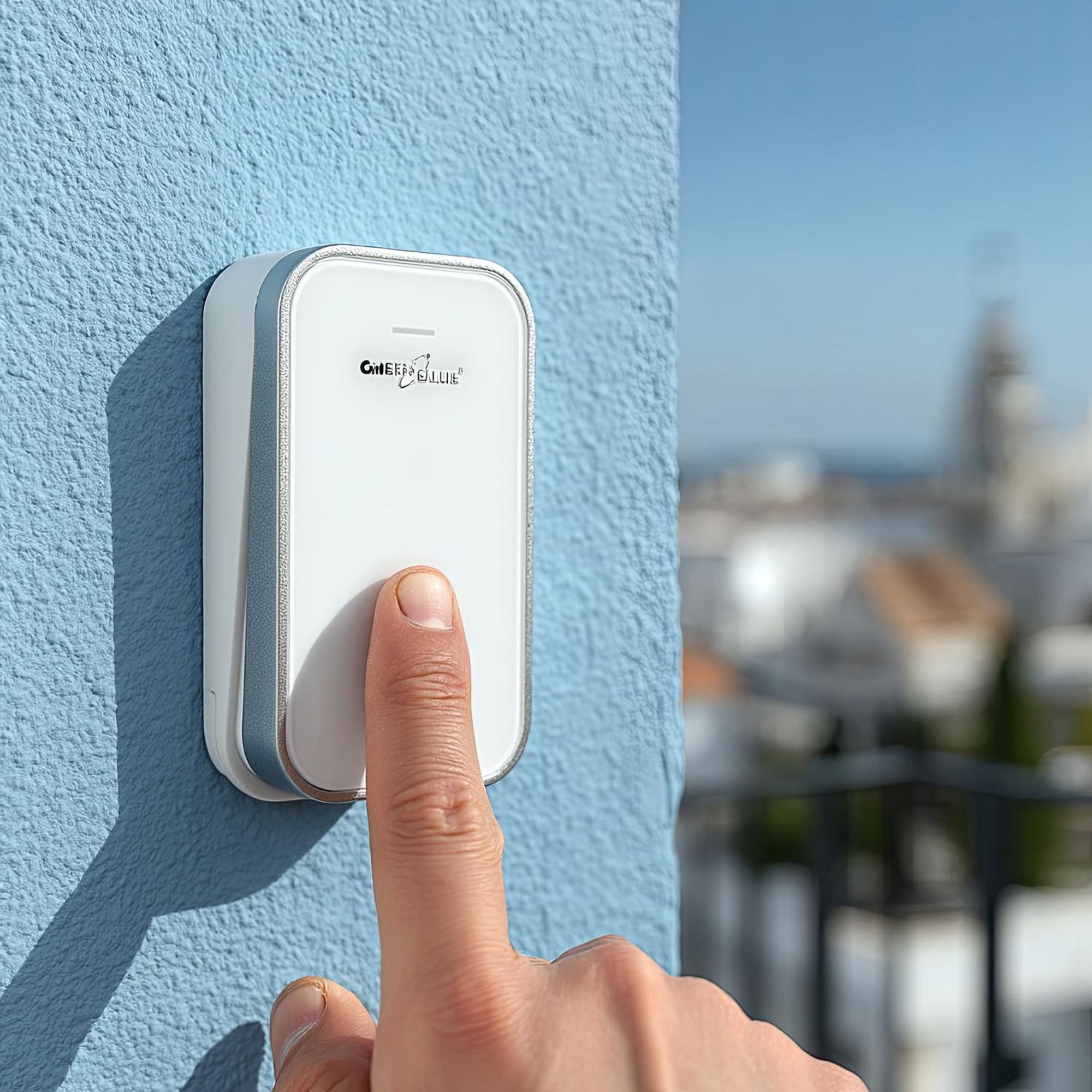 Kabellose Türklingel Kabelloses, batterieloses, Kinetisches Klingelsystem mit 38 Melodien, Reichweite bis zu 200 m, IP44 (1x Steckdosen-Empfänger + 1x