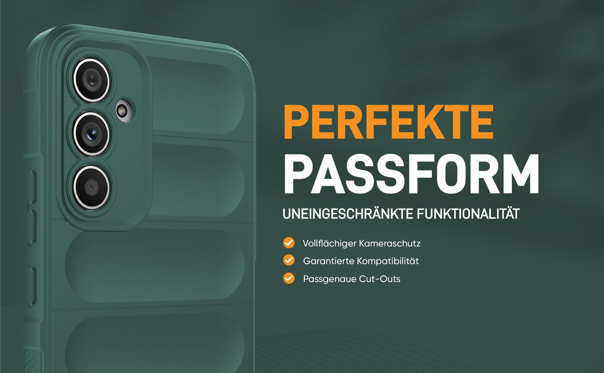 Grünes robustes Smartphone Cover für Samsung Galaxy A54 5G mit perfekter Passform