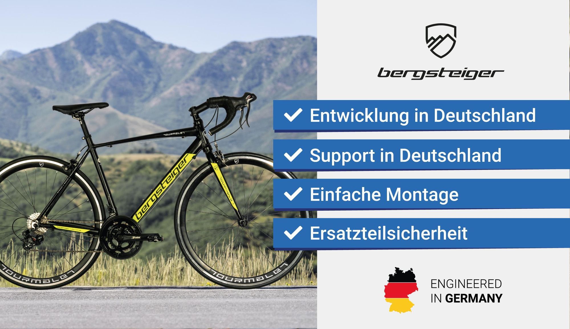 Bergsteiger Tourmalet 28 Zoll Rennrad, Aluminium Gravelbike mit Shimano 14 Gang-Schaltung, Gewicht nur 11 kg, Gravel Bike geeignet für Herren & Damen ab 170 cm