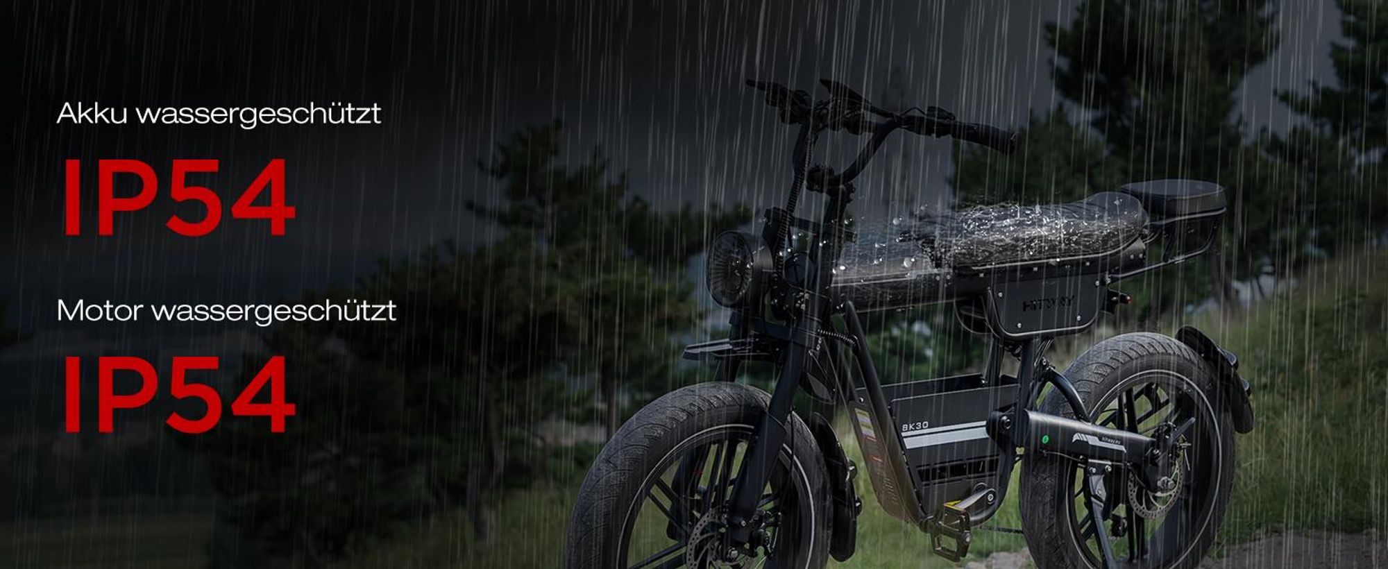 HITWAY E-Bike BK30 Elektrofahrrad mit 20" x 4.0" Fat Reifen, 48V 23,4Ah , 25 km/h Pedelec, 7-Gang, 80-150 km Reichweite, Federgabel, Unisex