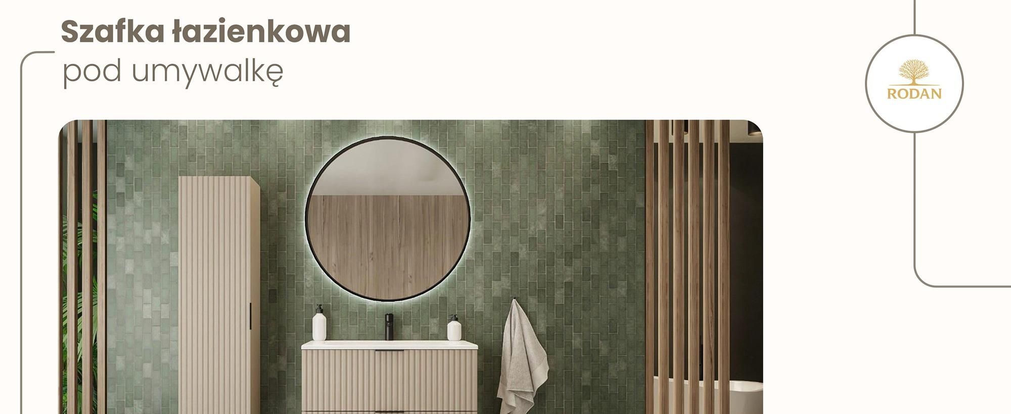 szafka łazienkowa, meble łazienkowe, szafka pod umywalkę, rodan, flow, nowoczesne meble