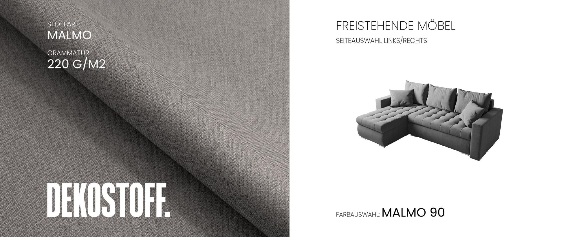 BroMARKT Ecksofa LUIS Schlaffunktion Bettkasten L-Form 238x148x88cm Dunkelgrün