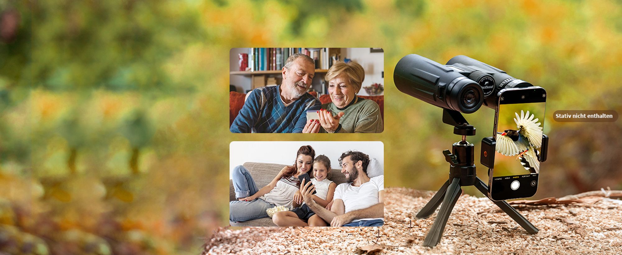 Usogood 10x42 Fernglas 10x42 HD Kompakte Ferngläser für Erwachsene mit BAK4-Prisma und FMC-Objektiv, wasserdicht mit Smartphone-Adapter