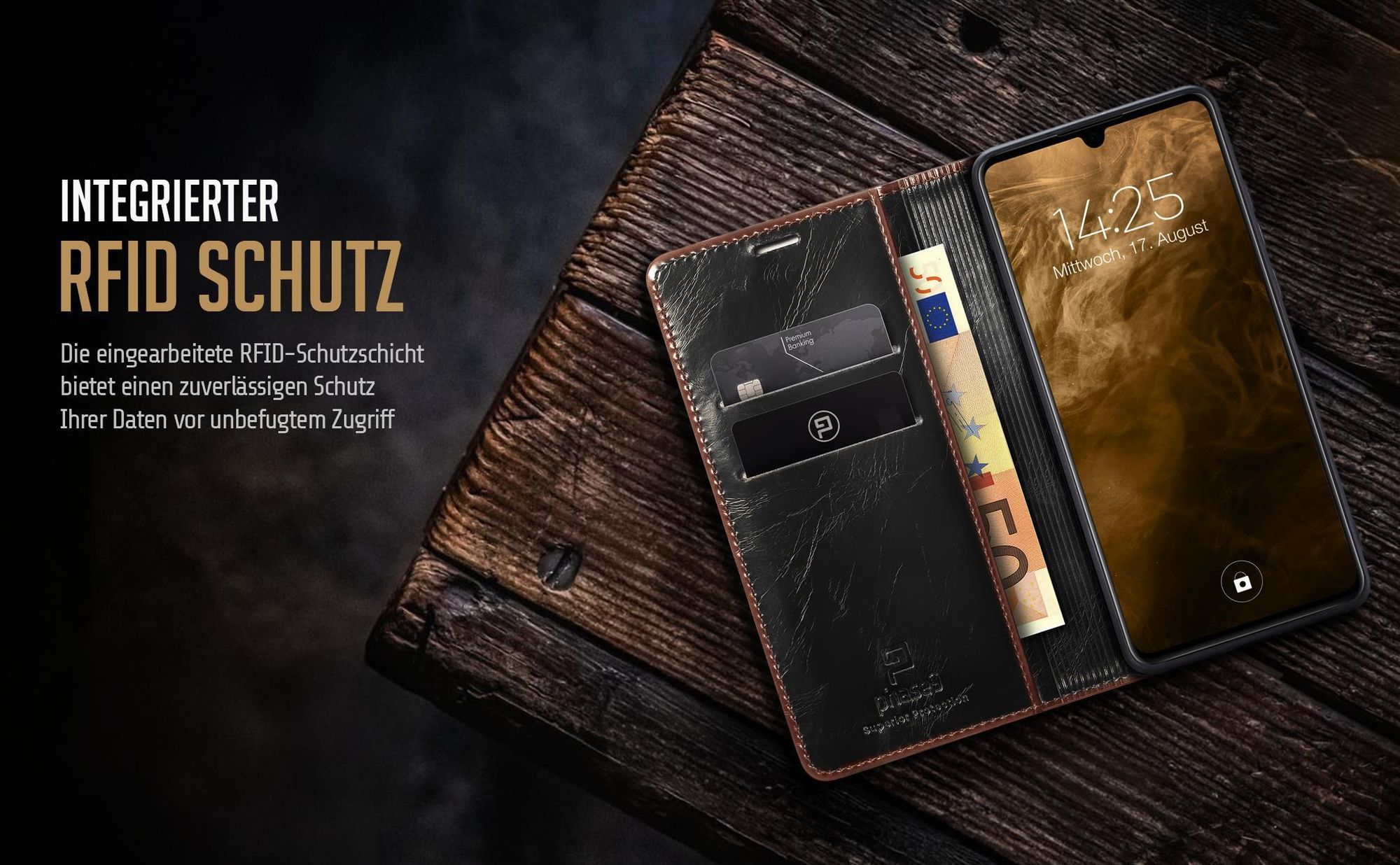 Dunkelbraunes Handycase für Samsung Galaxy A17 / A17 5G mit optimierten Schutzfunktionen