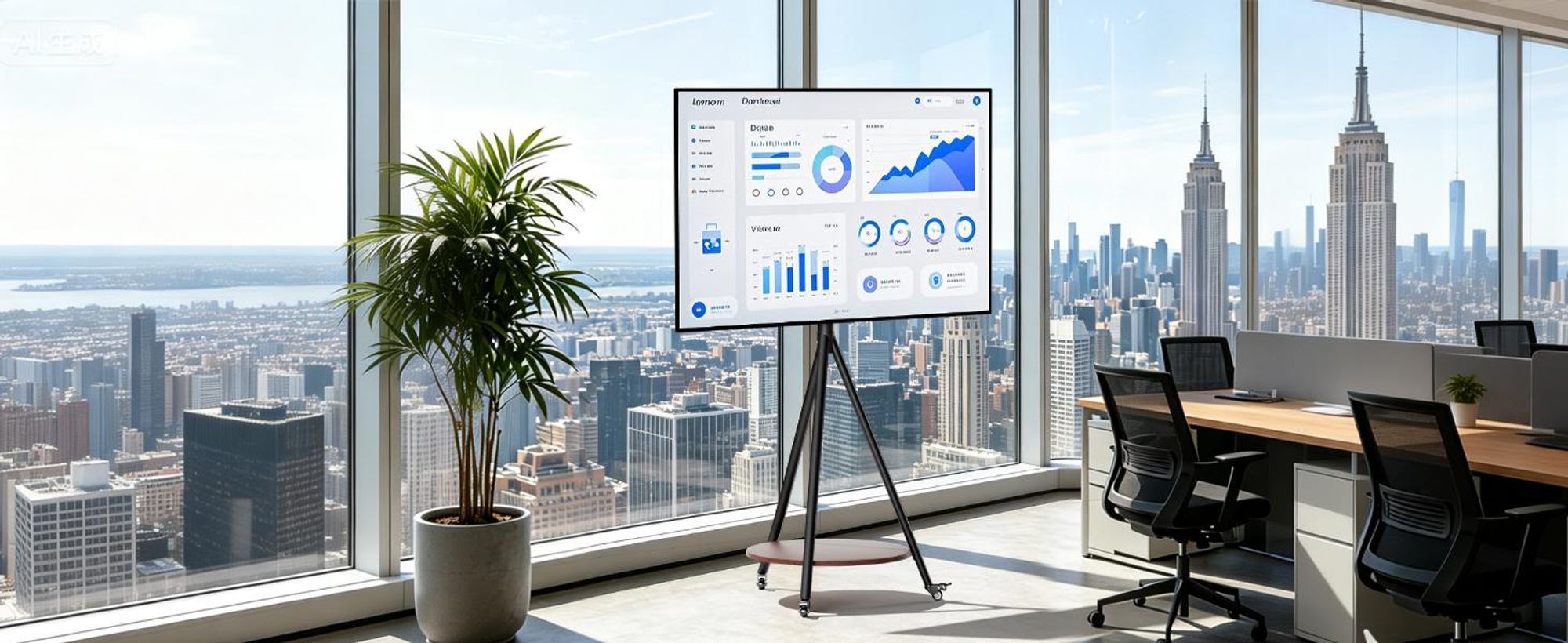 WISFOR TV Standfuss Rollbar für 40–75 Zoll Fernseher, TV Ständer mit Ablagen Höhenverstellbar bis zu 50 KG, Max. VESA 600 x 400mm, Schwarz