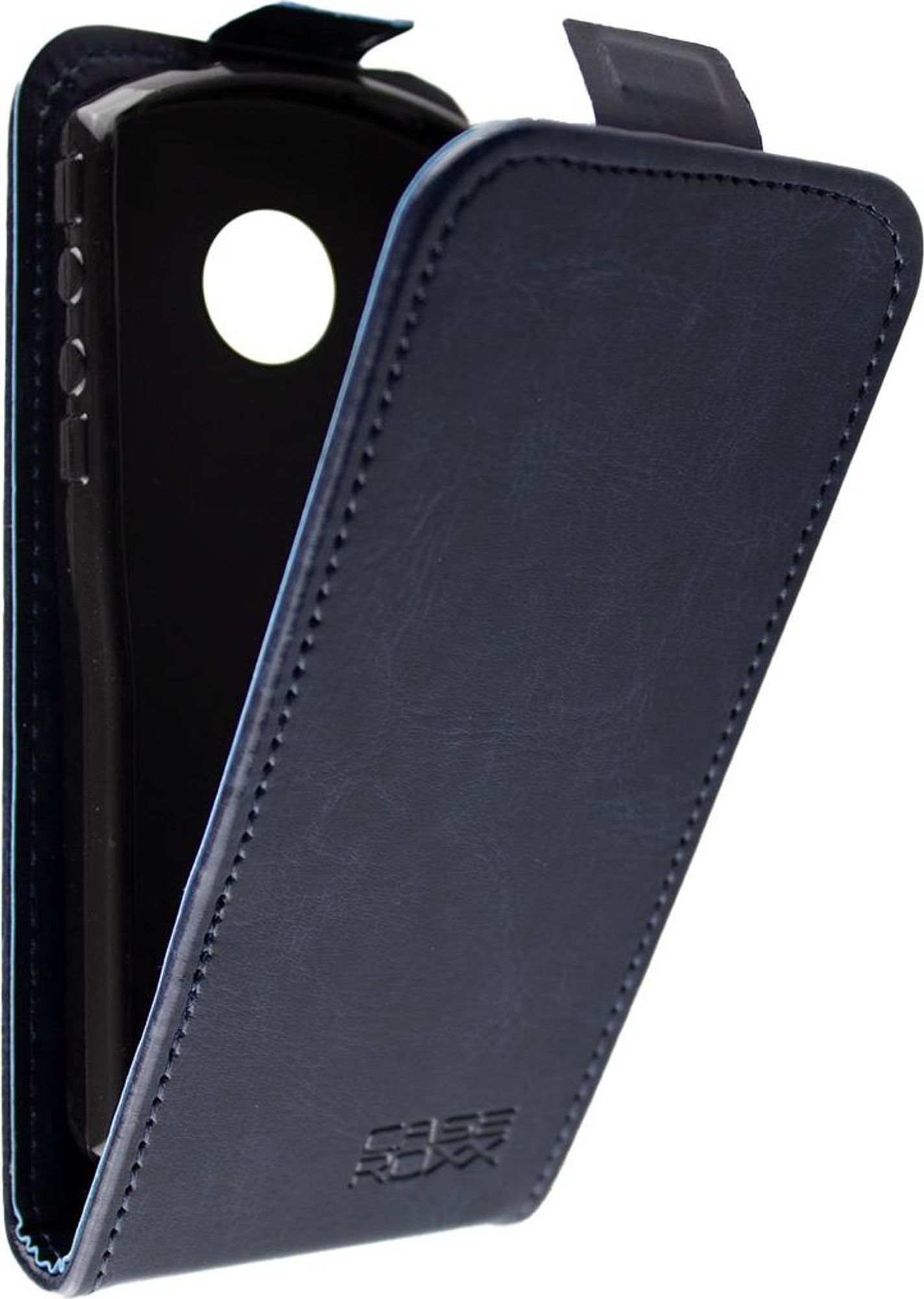 caseroxx Schutz Tasche Hülle Flip Cover kompatibel mit Emporia Simplicity (V27), Smartphone Tasche Flip Cover in blau Bild 3