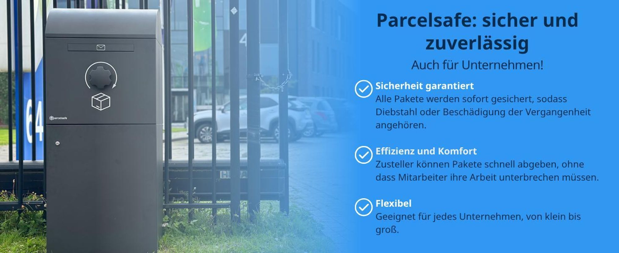 Parcelsafe XL – diebstahlgeschützt, wetterfest und robust