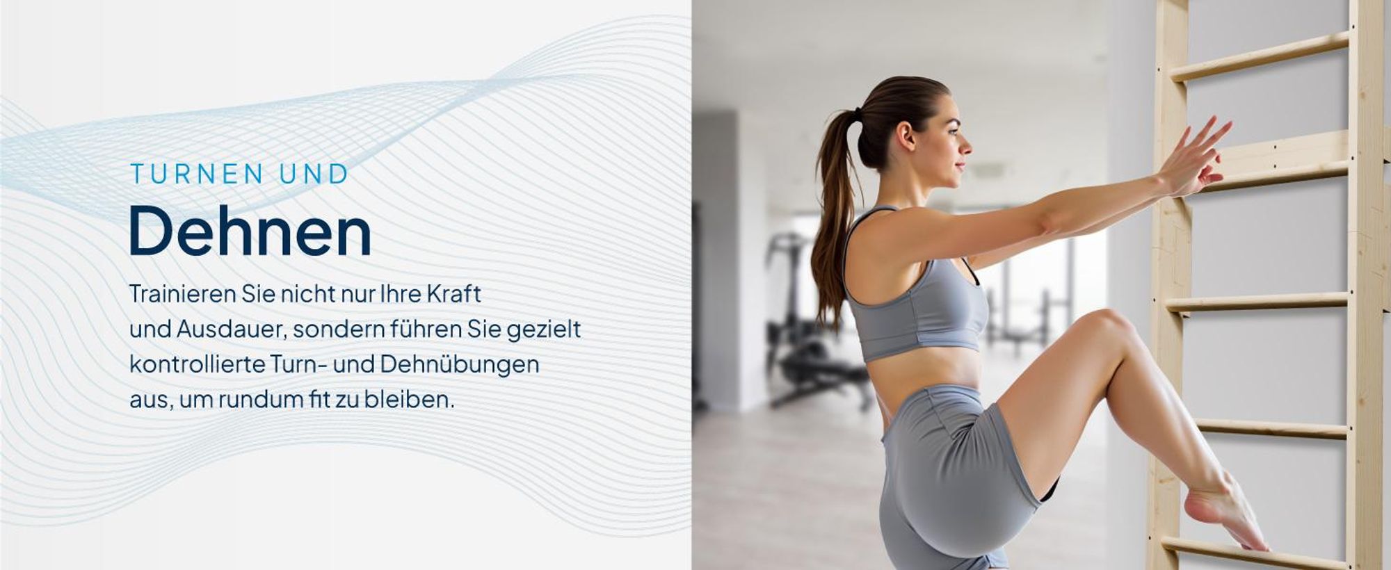 ArtSport Sprossenwand für Erwachsene & Indoor - aus Holz mit Klimmzugstange - Natur