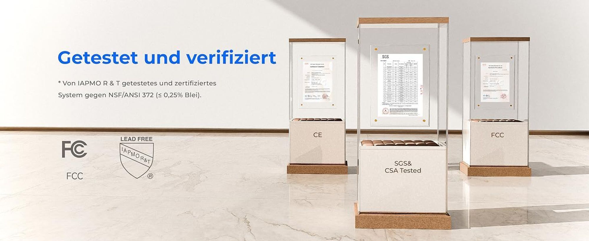 Waterdrop CoreRO Auftisch Umkehrosmose-System, Sofortiger-heiß Wasserspender, 5 Temperaturoptionen, 6-stufige Filtration, 3:1 Pure to Drain, WD-C1H