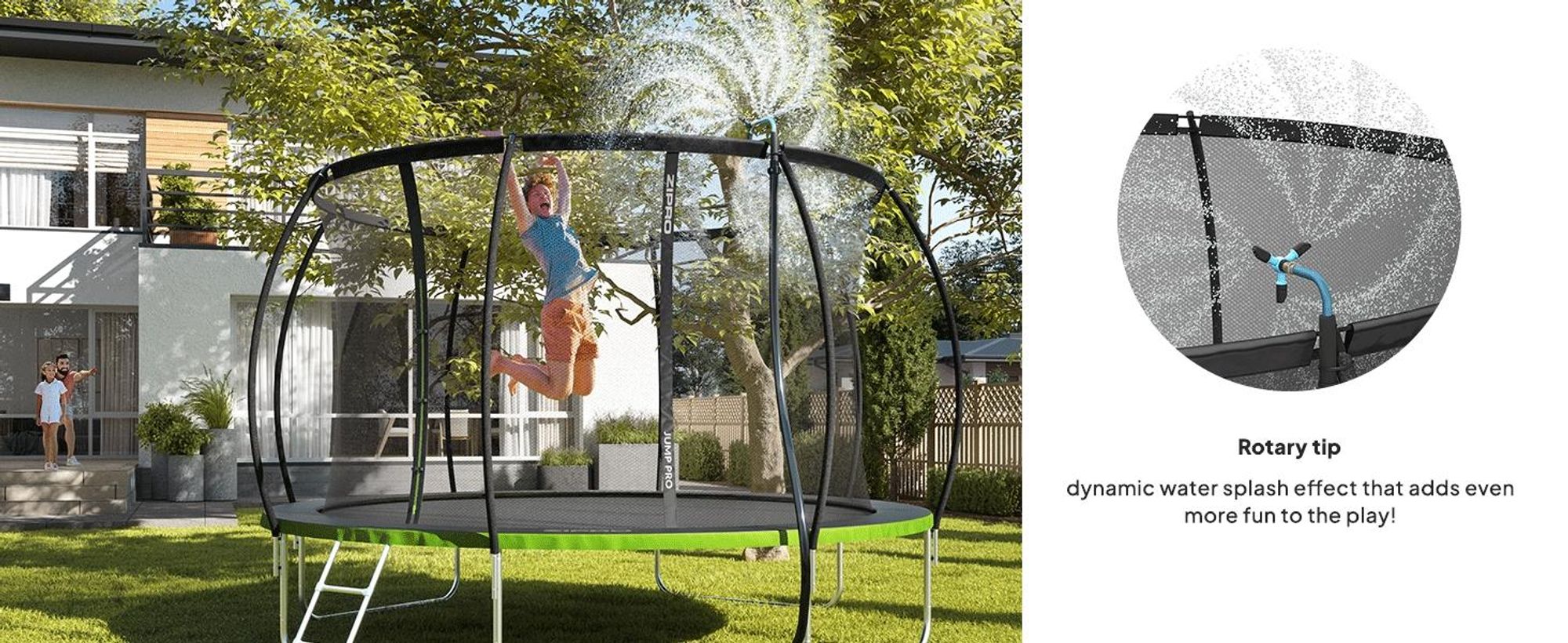 Zavlažovací sada Zipro 2 v 1 pro trampolíny