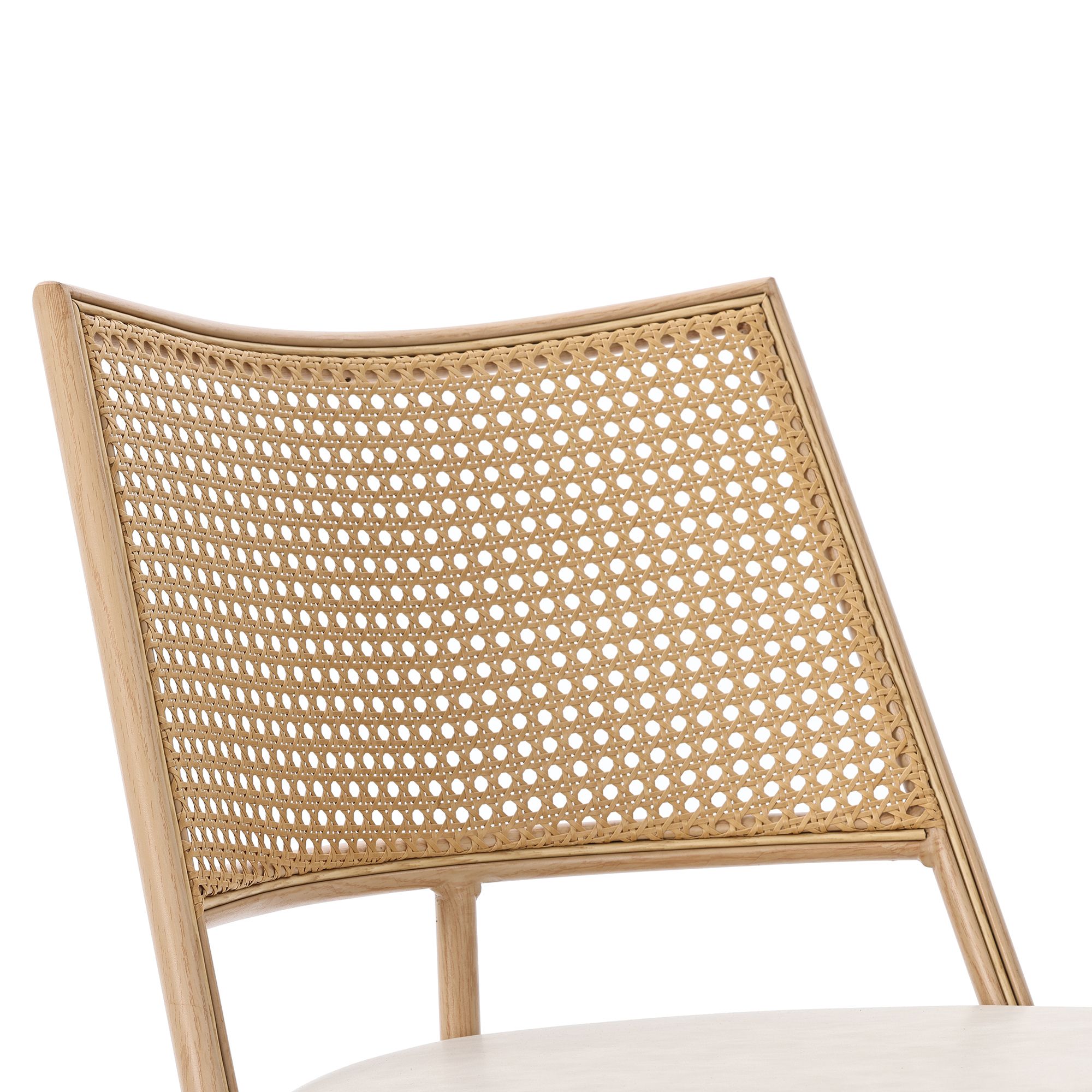 Flieks Rattan Esszimmerstühle 4er Set, Esstischstühle Küchenstühle mit Metallbeinen, Gartenstuhl Freizeitstuhl Wohnzimmerstuhl, PU, Beige