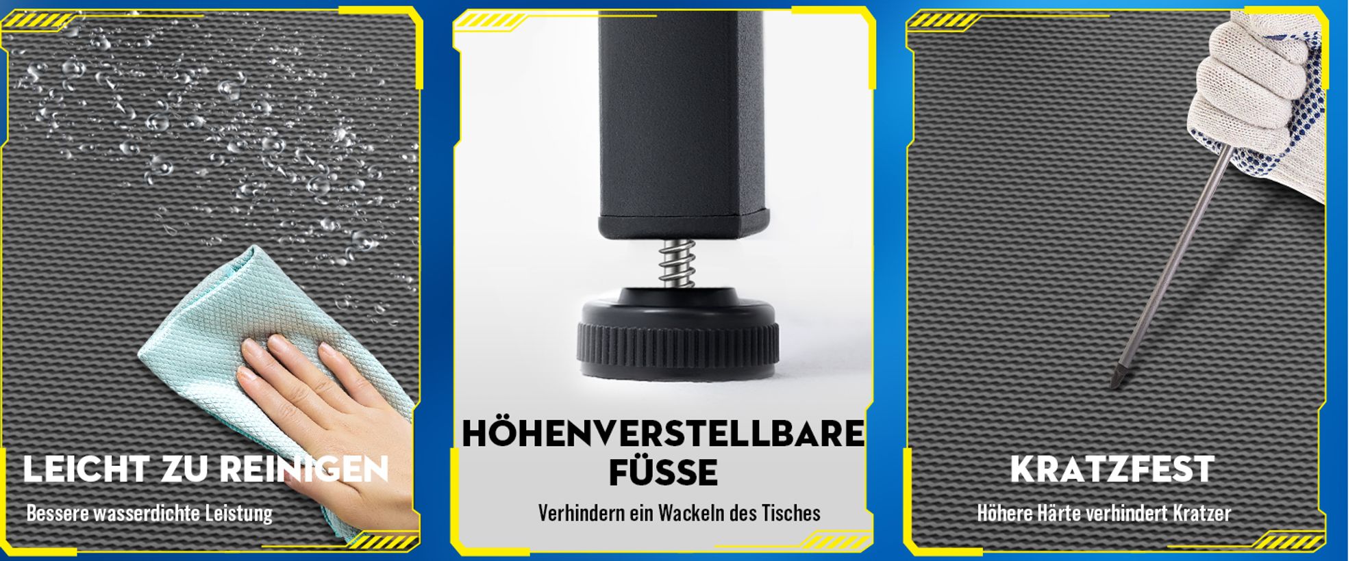 GTPLAYER Eckschreibtisch Schreibtisch Gaming Tisch, 100cm Computertisch L Form, PC Tisch für Büro, schwarz