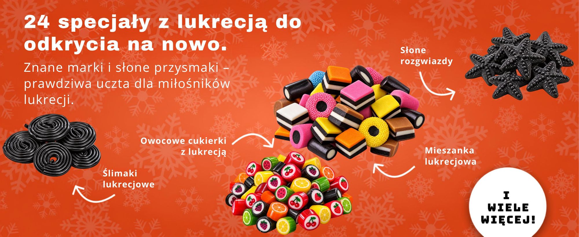 BOXILAND® lukrecja kalendarz adwentowy 2026, słodka & słona, salmiak