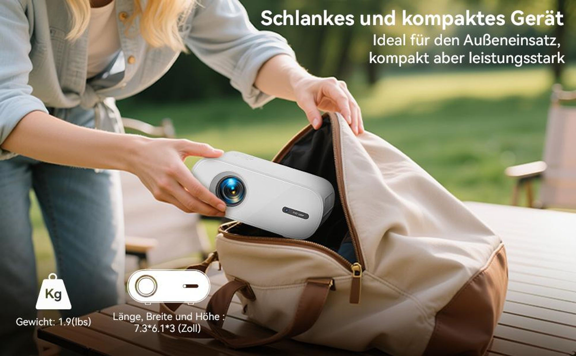 Beamer 4K Mit Netflix (Elektrischer Fokus) Beamer (20000 lm, 20000 : 1, 3840x2160, 1920x1080 px, Elektrische Fokussierung