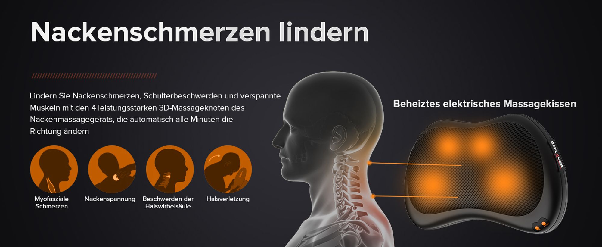 GTPLAYER Gaming Stuhl mit Massage, Gamer Stuhl mit Taschenfederkissen Fußstütze, Ergonomischer Gaming Sessel Bürostuhl 4D Armlehnen, PC-Stuhl blau