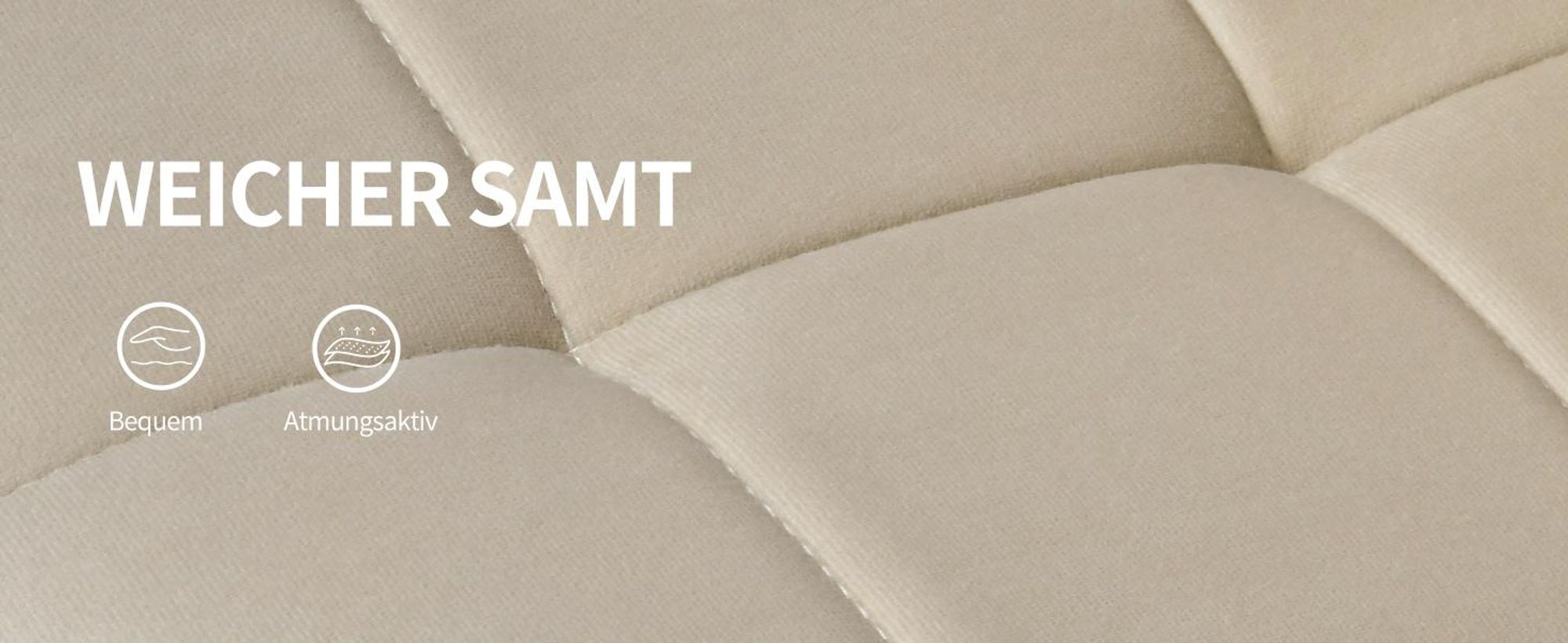 Duhome Esszimmerstühle 2er Set Küchenstuhl Wohnzimmerstuhl Polsterstuhl mit Metallbeine Samt Stuhl, Beige