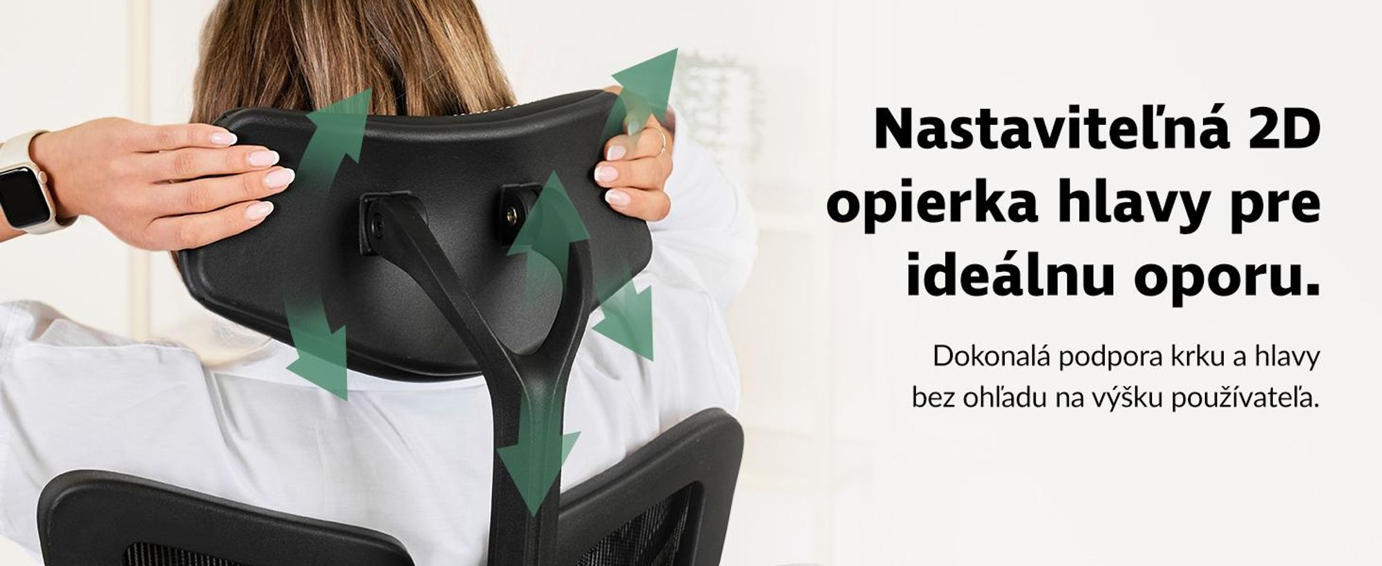 Ergonomické kreslo Naxes – Čierne