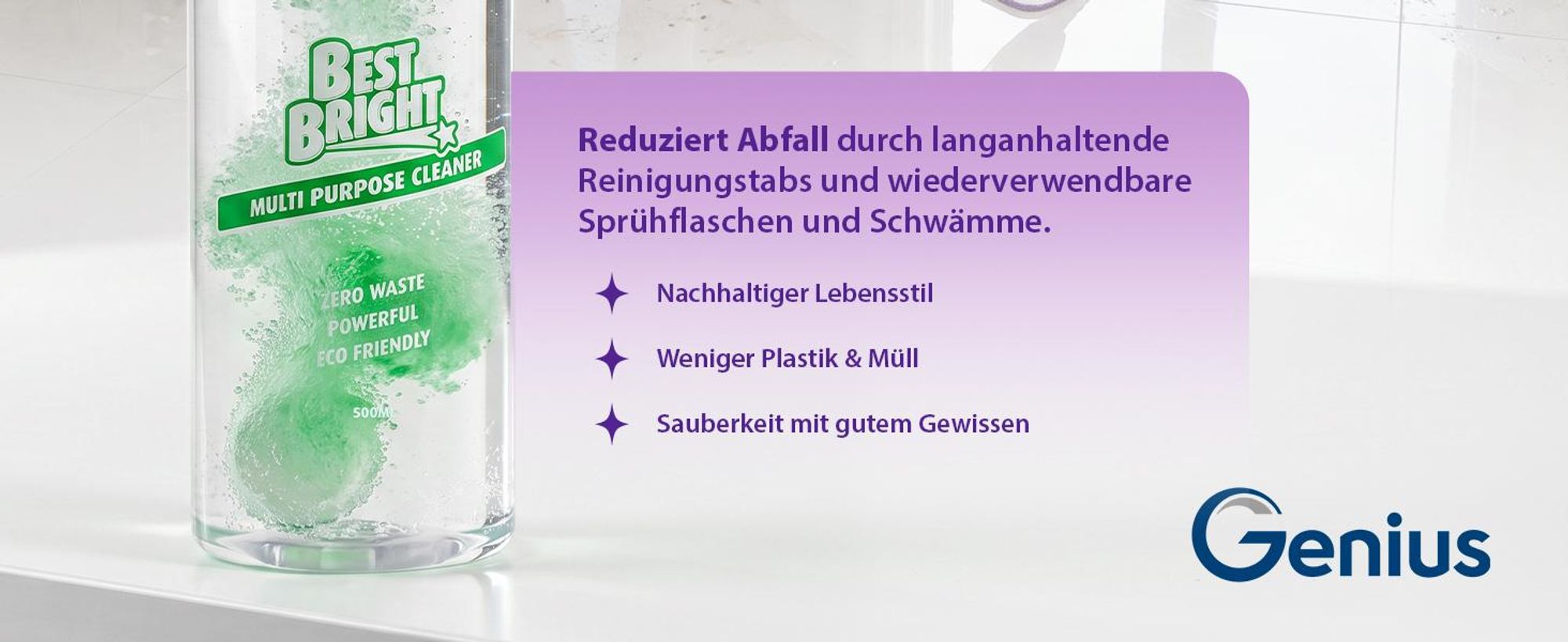 Best Bright Bodenwischer Reinigung Set 13 tlg Wischmopp mit Srühfunktion Mikrofaser Wischpad Schwamm, komplettes Reinigungssystem für Küche Bad Böden
