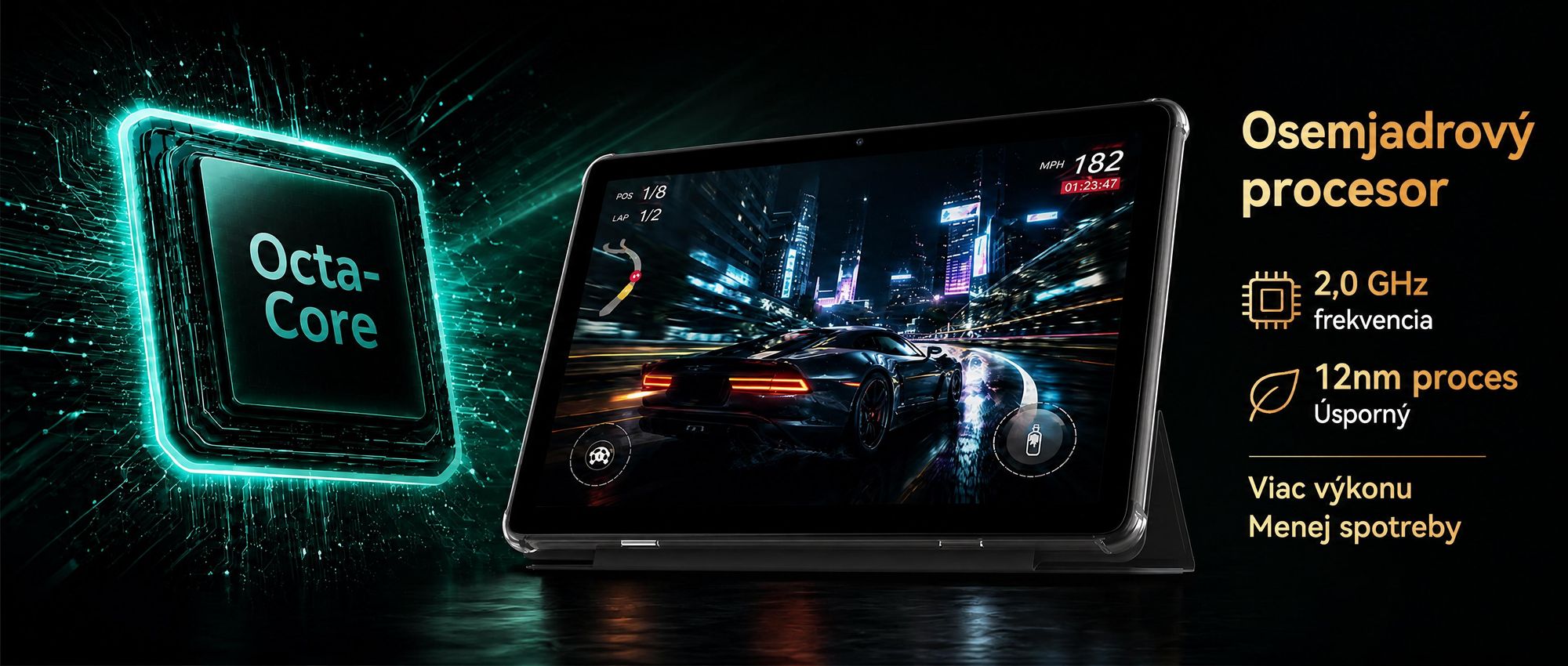 BESTTAB T20 10.1'' Android 16 Set Tablet, 24GB (8+16GB rozšíriteľný) RAM+256GB ROM(2TB TF), s krytom/perom/myšou/klávesnicou, Widevine L1, 5G WiFi