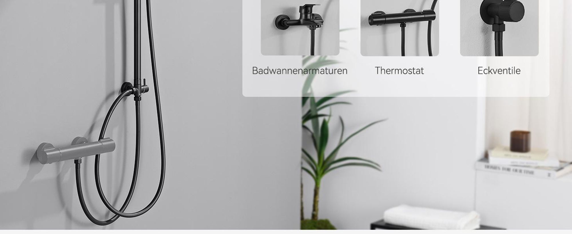 Auralum Edelstahl Regendusche ohne Armatur,Duschsystem mit  Duschkopf 25x25cm Eckig,Messing Wasserteiler,Höhenverstellbar Duschstange Duschsäule,Dusch