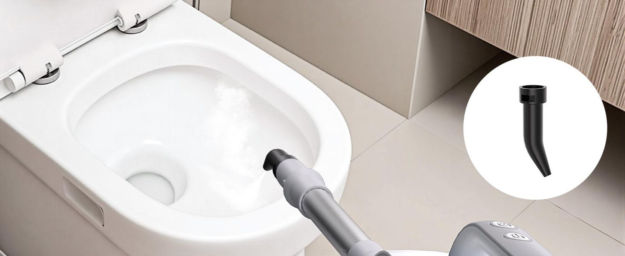 13-in-1 Dampfbesen & Dampfreiniger, 20s Aufheizung, 3 Stufen, 1500W Multifunktions Dampfmopp mit 500ml Tank & 7m Kabel für Böden Teppiche Fenster Glas