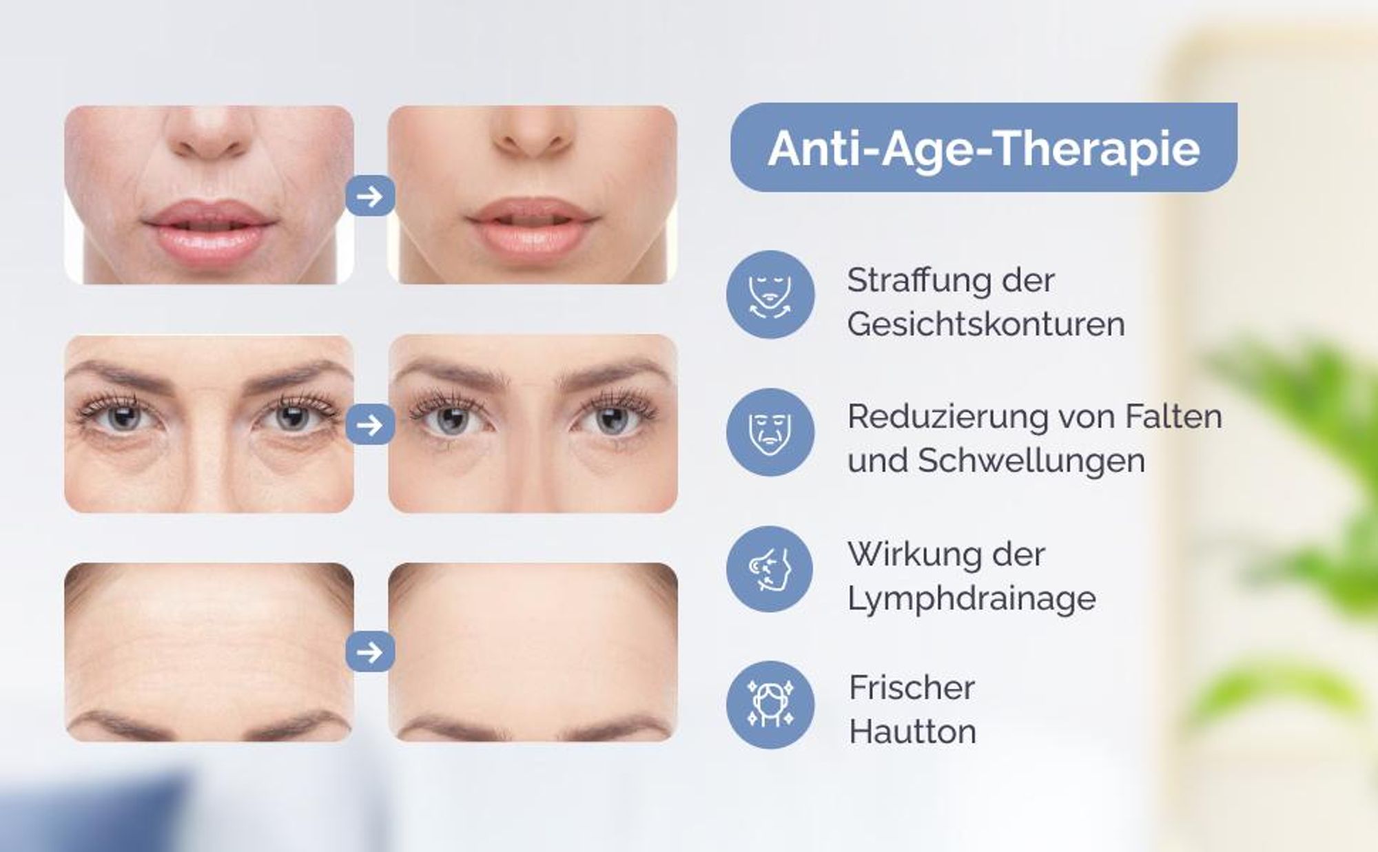 Kosmetisches Gerät Faltenentferner Gesichtsmassagegerät mit ION- und Heiße- GESS Reisen
