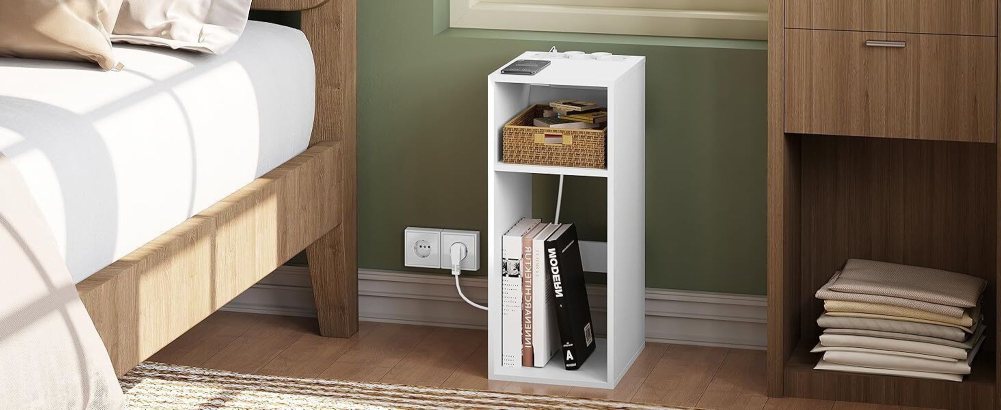 Schlafzimmer neben dem Bett