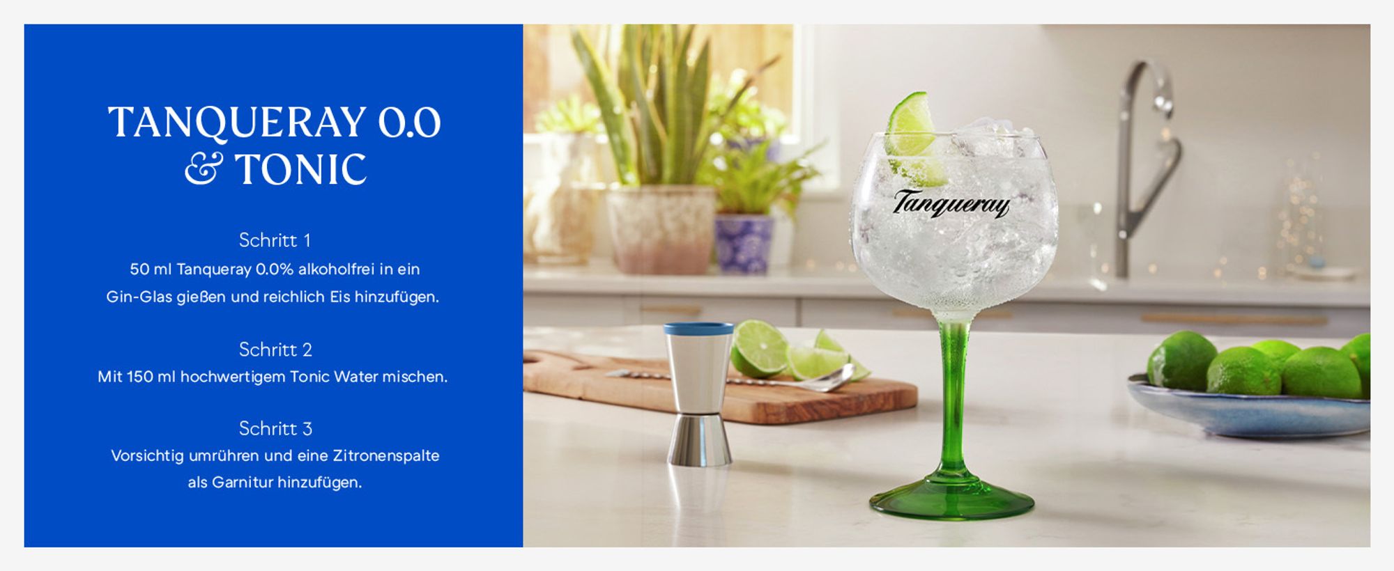 Tanqueray 0,0%, alkoholfreie, zuckerfreie Gin-Alternative, 700ml Einzelflasche