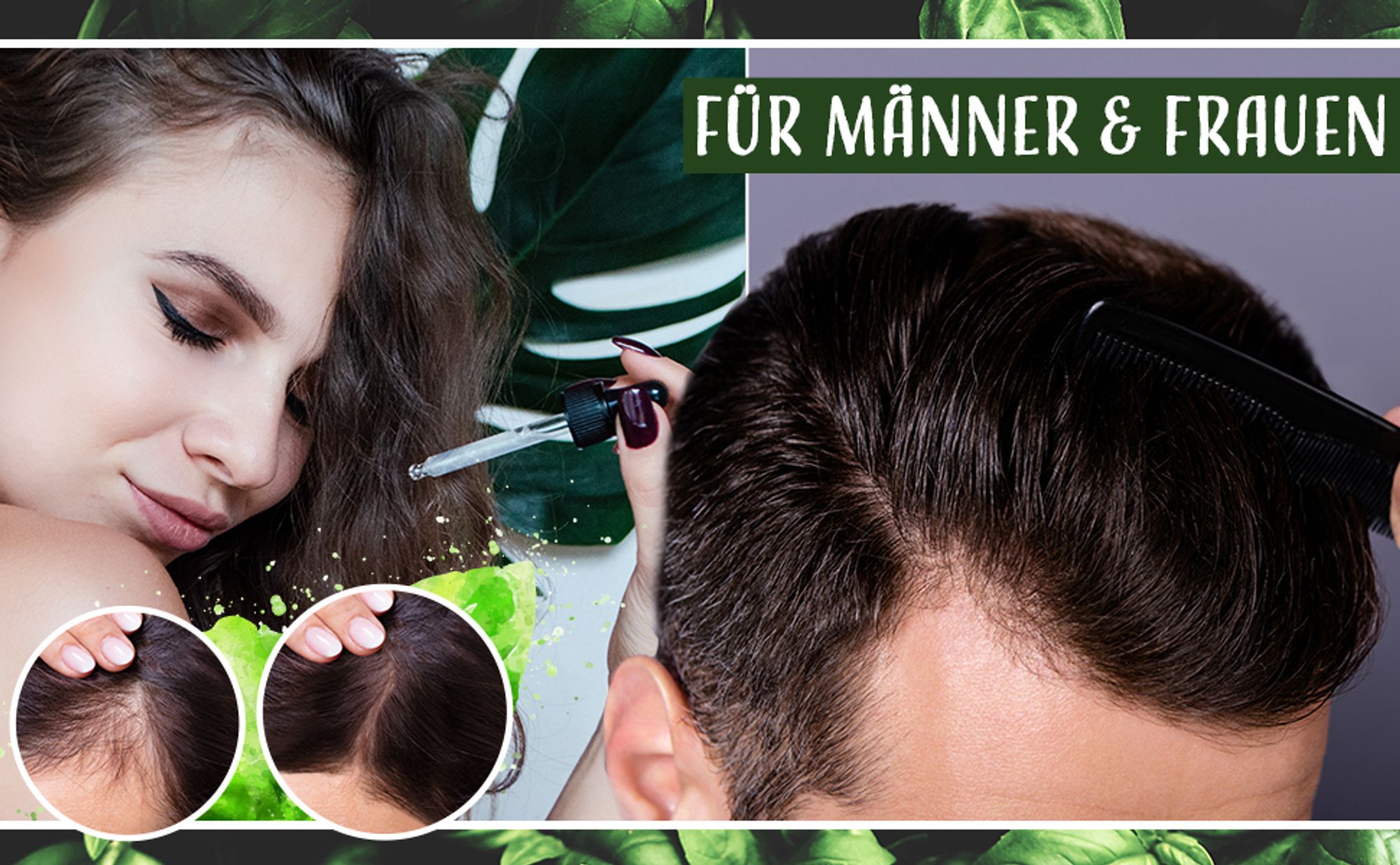Adema Natural® Feel Basil Haarwachstum Serum – bei Haarausfall – dünnem Haar und brüchigen Haar – für Männer und Frauen - vegan