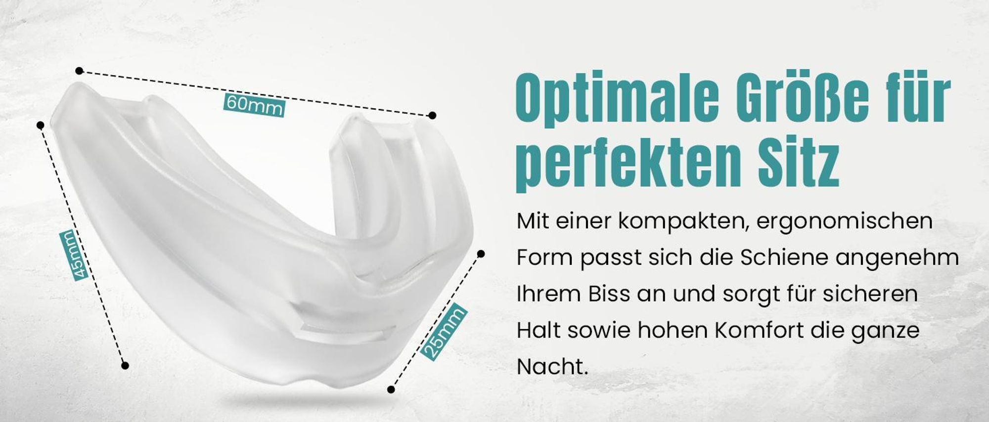 Perfekt-Schlafen24® 2-in-1 Schnarchschiene Gerät – Zahnschiene Knirschen Schnarchstopper|Schiene Knirscherschiene für Nacht| Schnarchen Stopper Zahnschutz|AufbissschieneGegen Schnarchen