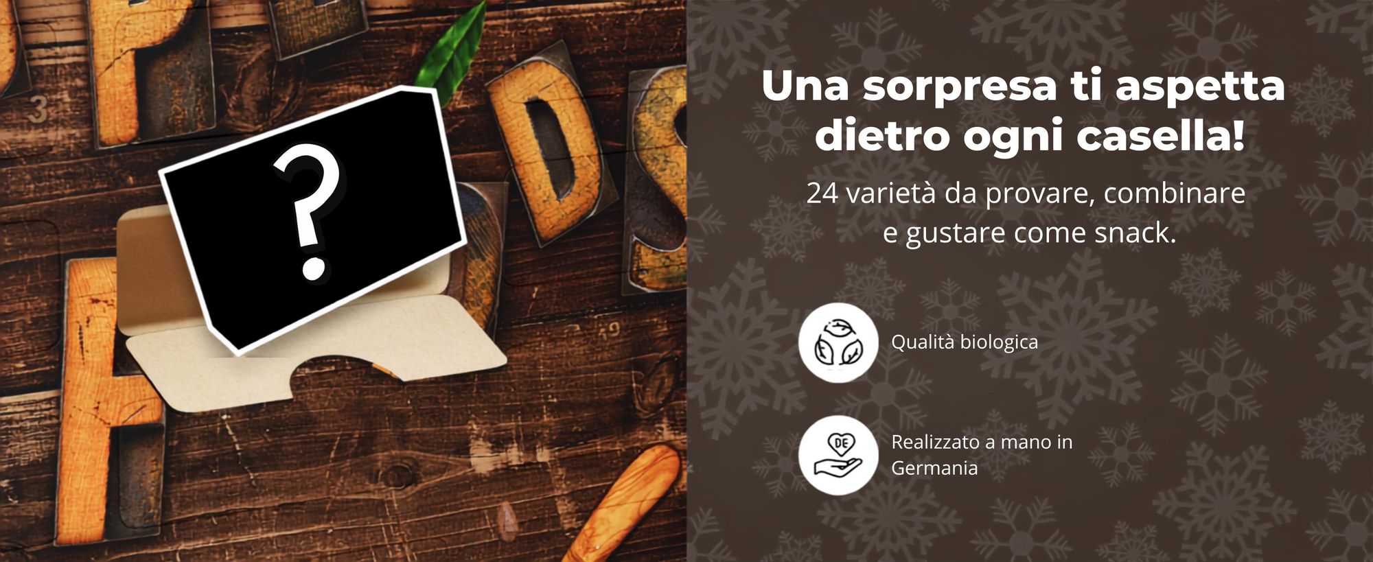 BOXILAND® superfood calendario avvento 2026, bio, 24 tipi, acai chia