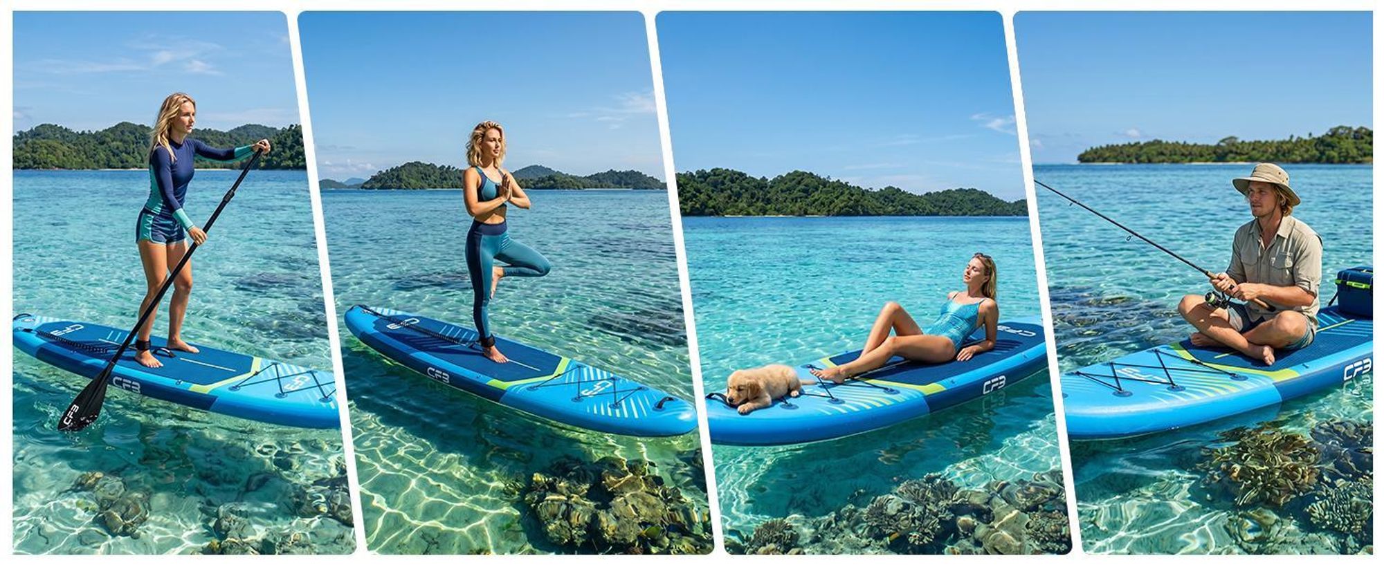 SUP-Board 320x84x15 cm, Bis zu 160 kg, extra breites iSUP, Aufblasbares Stand Up Paddle Board mit Paddel, Pumpe, Rucksack, für Anfänger und Erwachsene