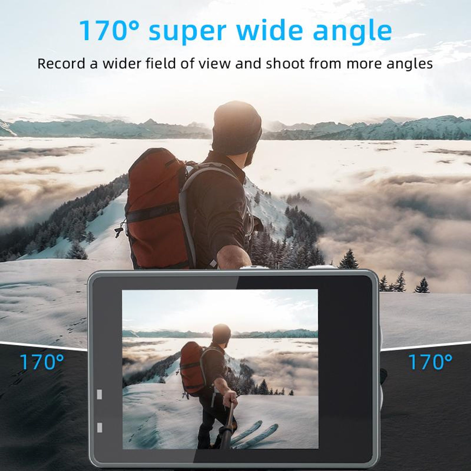 5K Action-Kamera Pro – Sportkamera mit WLAN-Fernbedienung und EIS-Videoaufzeichnung