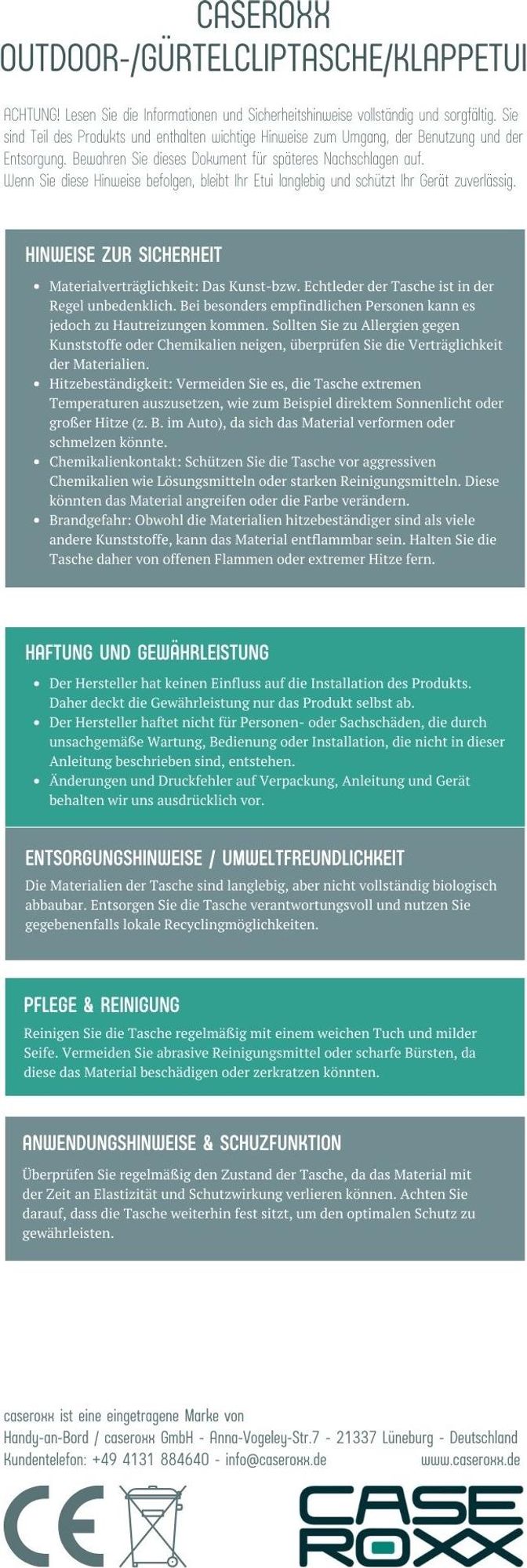 caseroxx Ledertasche mit Gürtelclip kompatibel mit Emporia TOUCHsmart V188 aus Echtleder, Tasche mit Gürtelclip und Sichtfenster  Bild 5