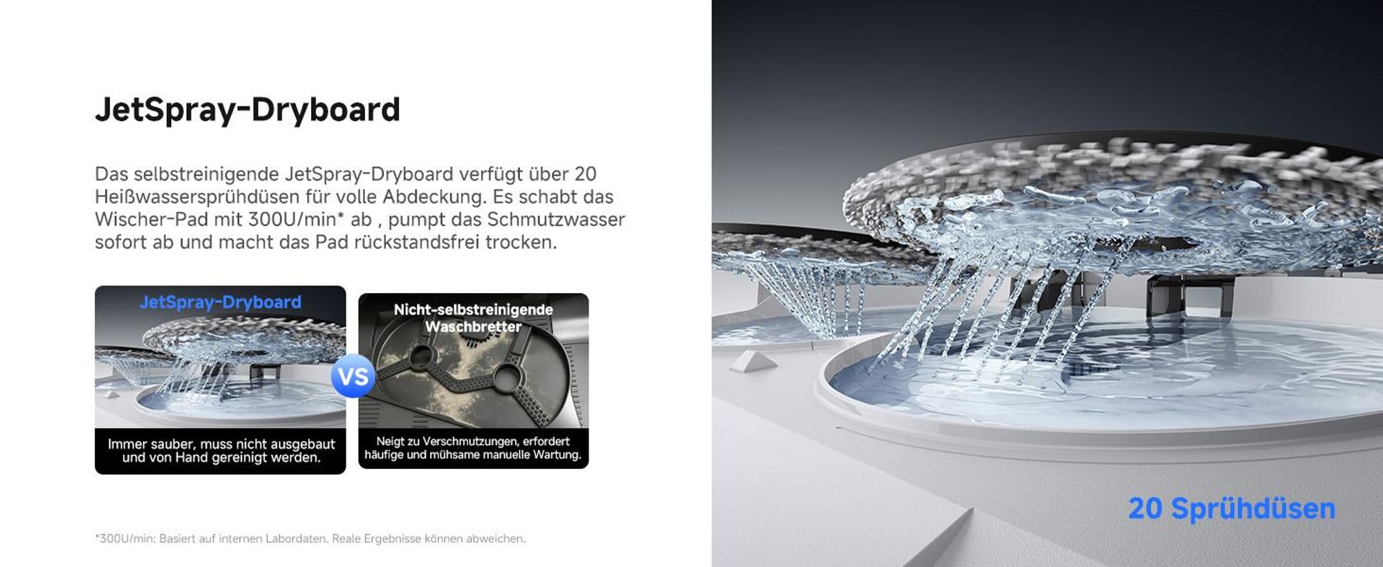 MOVA E50 Ultra Saugroboter mit Wischfunktion, 30.000Pa, 12N/260Umin, MaxiReach-Mopp, Auto-Entleerung, 5L Tank