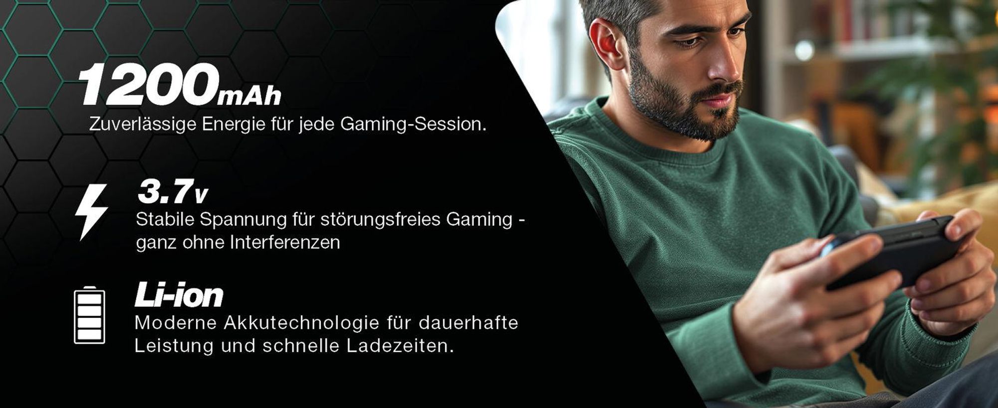 CELLONIC 1x Akku für Spielekonsole Kompatibel mit Sony PSP Slim & Lite 2, PSP Slim & Lite 3, PSP-S110 - (1200mAh, 3.7V)
