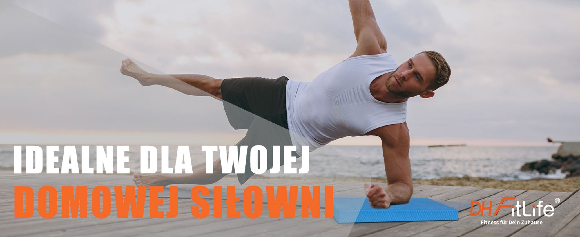DH FitLife poduszka do balansowania – idealna do ćwiczeń równowagi, jogi, pilatesu, core treningu i fizjoterapii