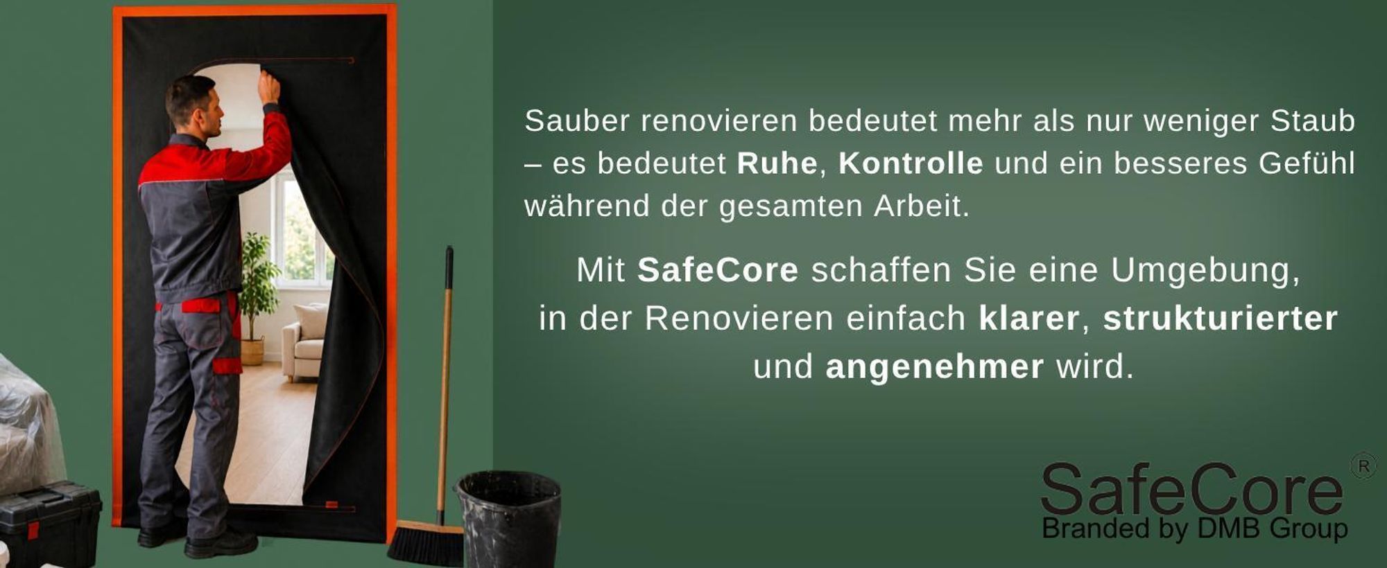 2x Bautür Staubtür Staubvorhang Staubschutztür Schmutzschleuse Staubschutz