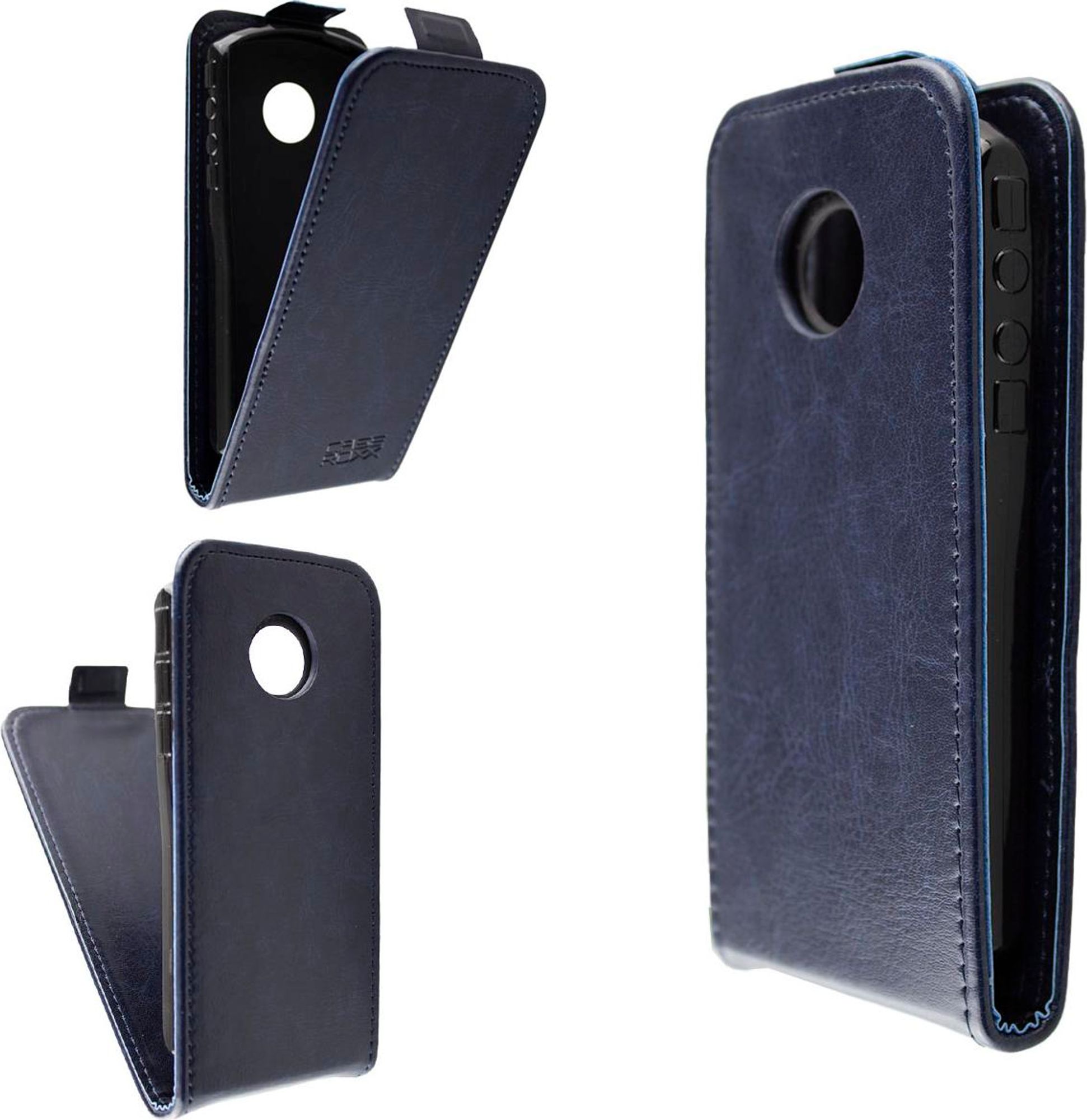 caseroxx Schutz Tasche Hülle Flip Cover kompatibel mit Emporia Simplicity (V27), Smartphone Tasche Flip Cover in blau Bild 1