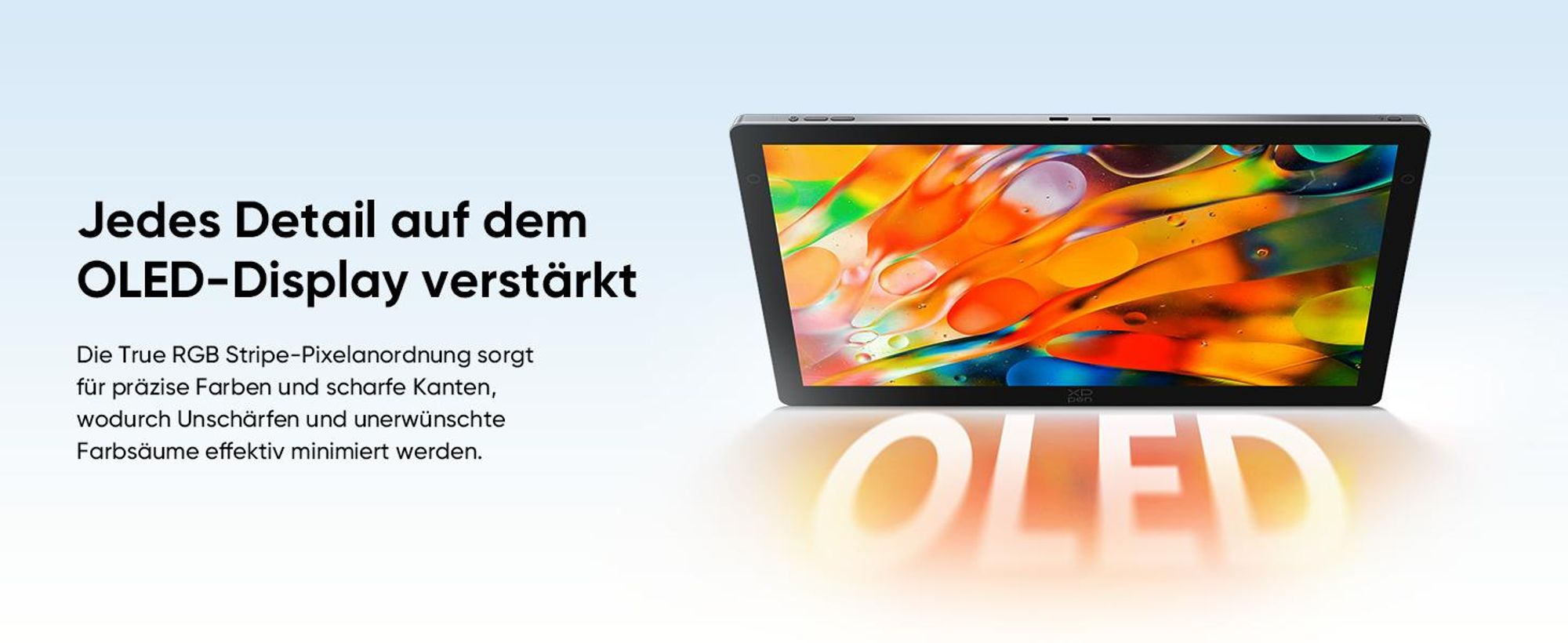 XPPen Artist Ultra 14 OLED Grafikdisplay 2,8K brillante Farben leicht und portabel für Designer und Künstler