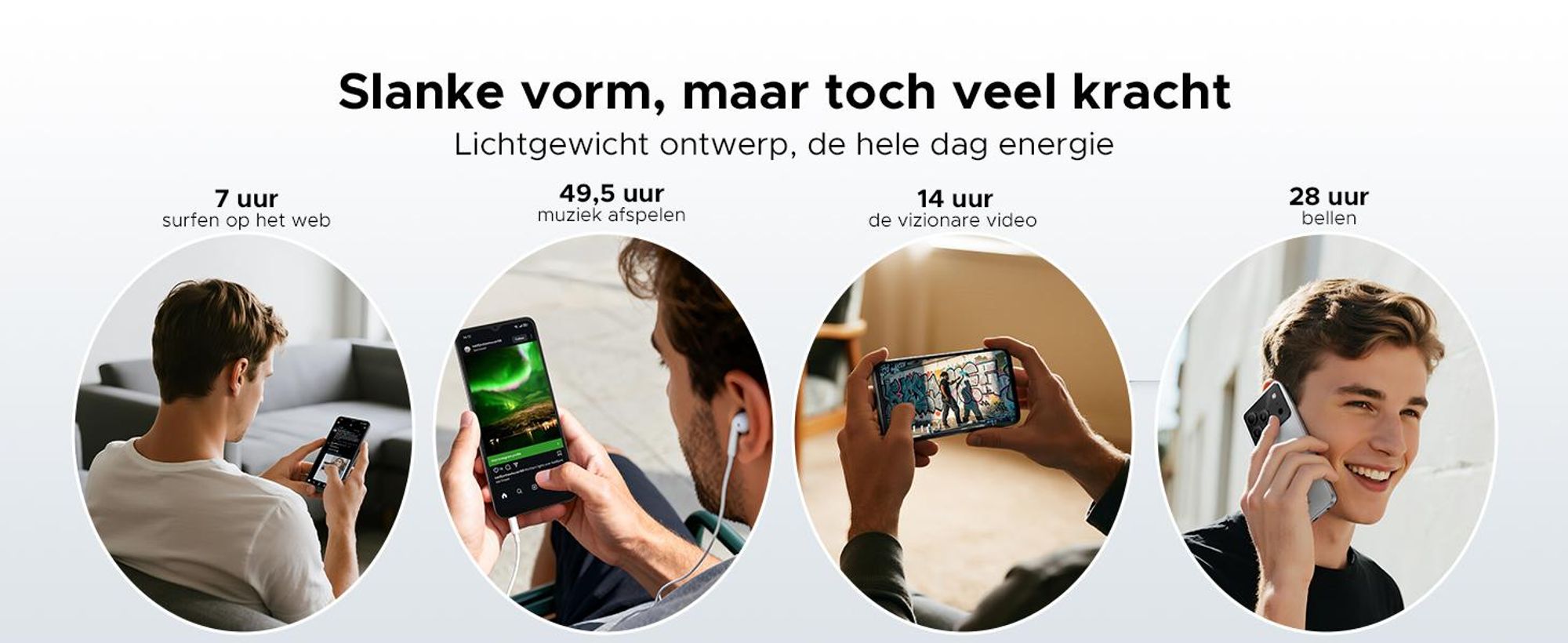 DOOGEE Note 56 Smartphone, Android 16, 6,56" 90Hz HD+, 6150mAh batterij, 24GB RAM + 64GB opslag, 4G Dual-SIM, 8MP camera, gezichtsherkenning, OTG, zonder abonnement
