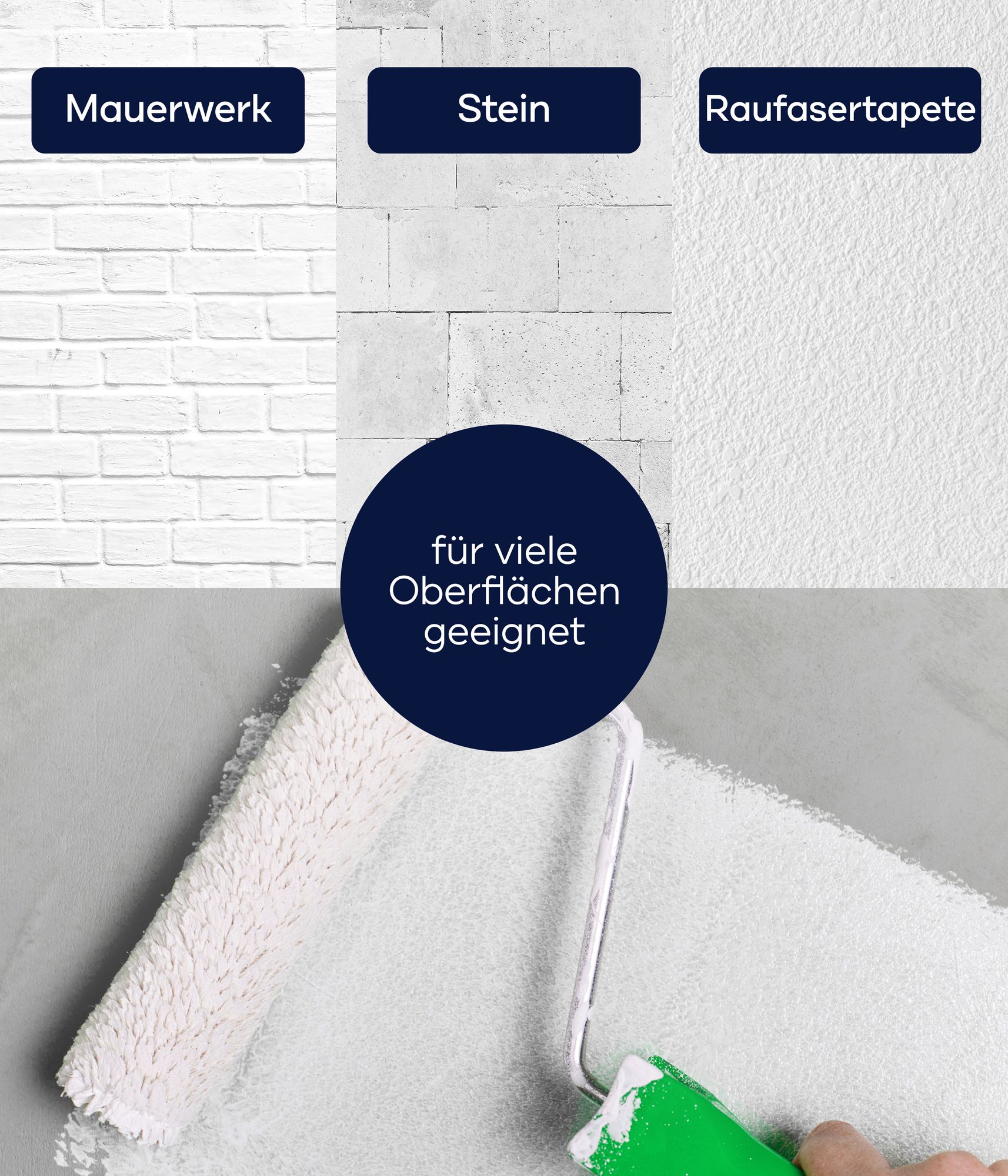 Anti Schimmel Renovierfarbe Weiß 5l inkl. Anti-Schimmelspray für ca. 30m² [DAUERHAFTER SCHIMMELSCHUTZ] - Innenfarbe für feuchte Räume, Bad & Küche