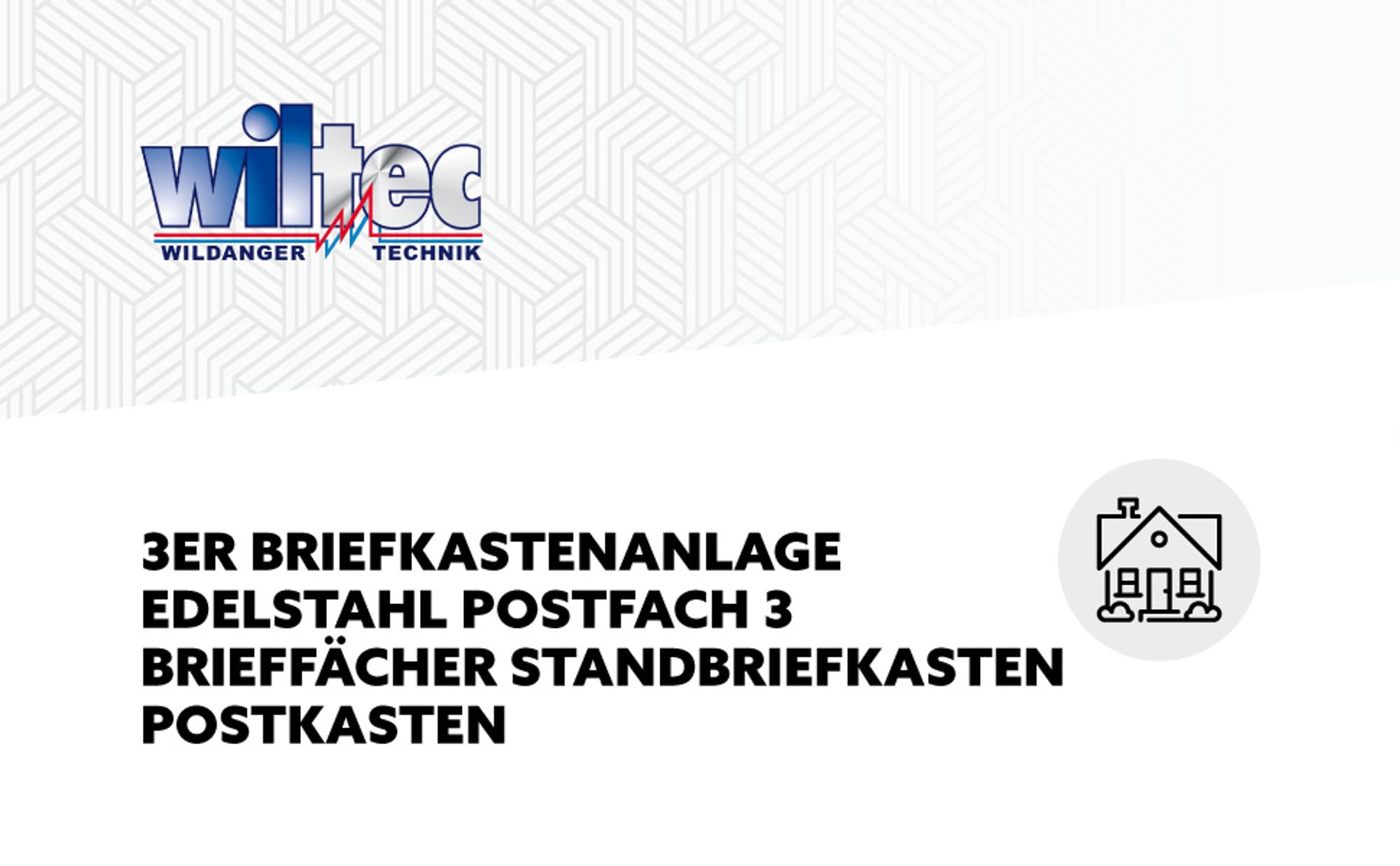 Wiltec 3er Briefkastenanlage Edelstahl 556 x 270 x 1200 mm, Standbriefkasten mit 3 Fächern, Schlüssel und Namensschild, Briefkasten Postkasten mit Ständer
