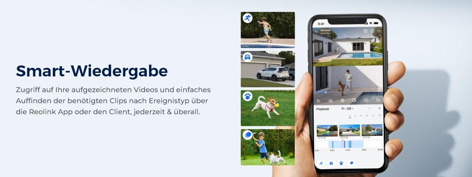 Reolink Argus Track+Solarpanel, 4K 8MP Akku WLAN Überwachungskamera Außen, Dual-Objektiv, 5/2,4 GHz WiFi, Auto Tracking & Zoom, Farbnachtsicht