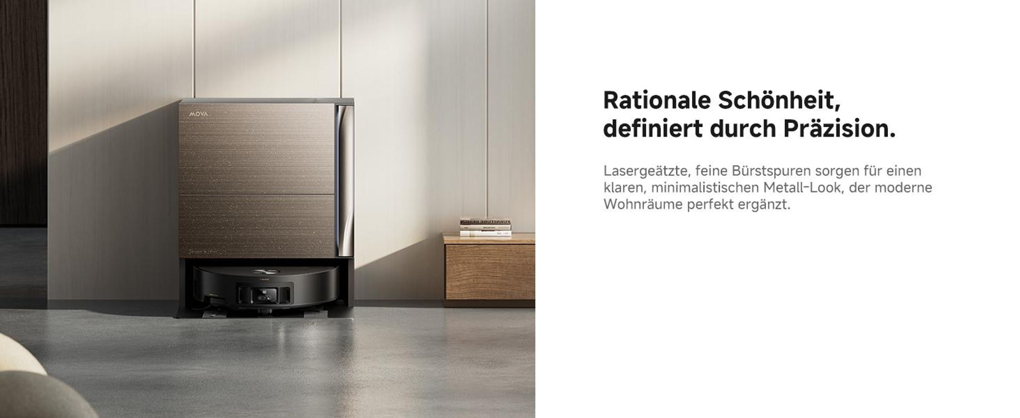MOVA Z70 Ultra Roller Complete Saug- und Wischroboter mit automatischer Entleerung, selbstreinigendem Walzenmopp, 36.000 Pa