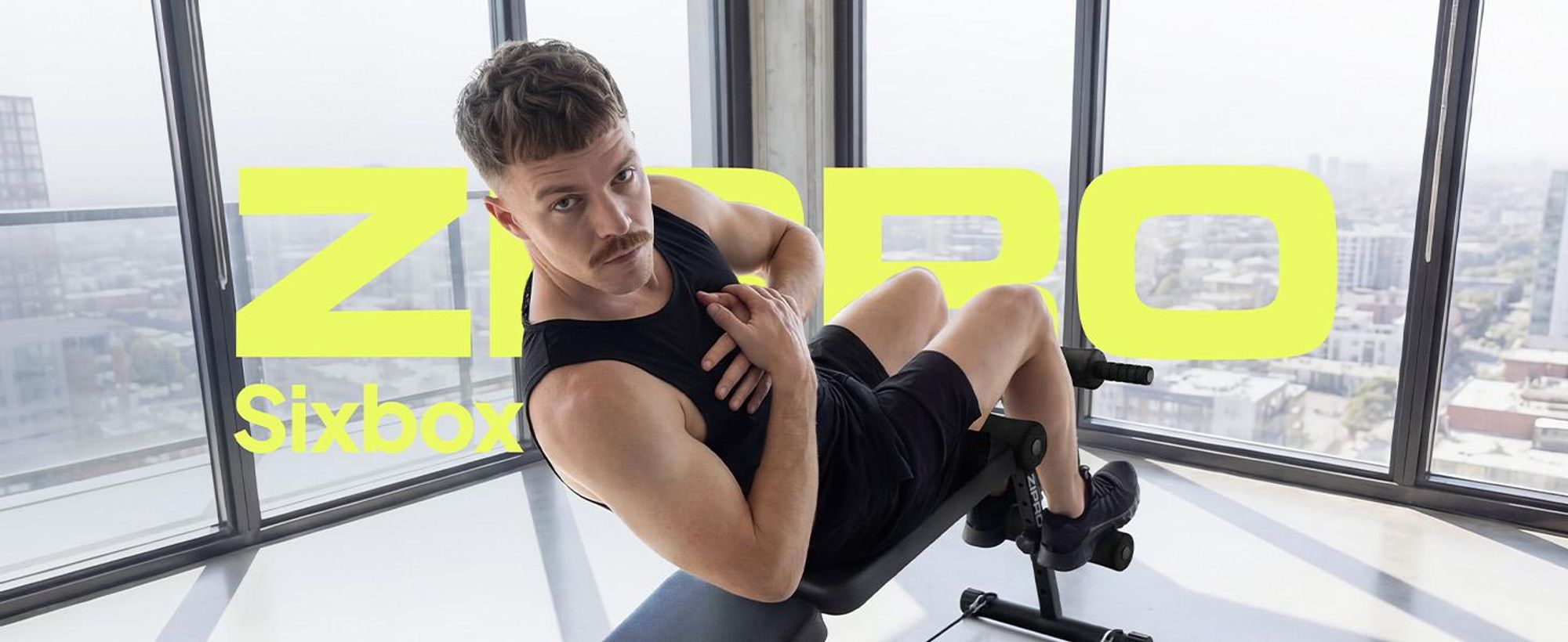 ZIPRO Sixbox Bauchtrainer Hantelbank - Klappbar Negativbank Sit-Up Bank Bauchmuskeltrainer Schrägbank mit Expander Core-Training Fitnessbank