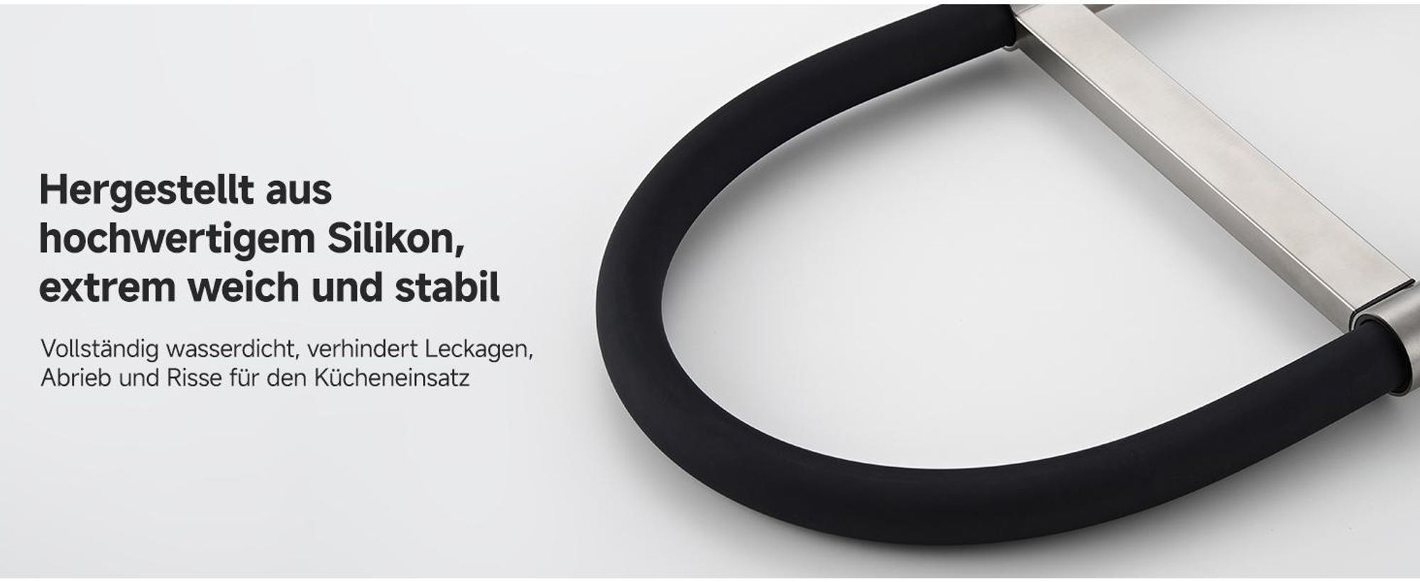 Küchenarmatur Magnetisch Edelstahl Gebürstet, Spültischarmatur mit Schlauch Flexibel, 2 Strahlarten Wasserhahn Küche Cecipa Mischbatterie