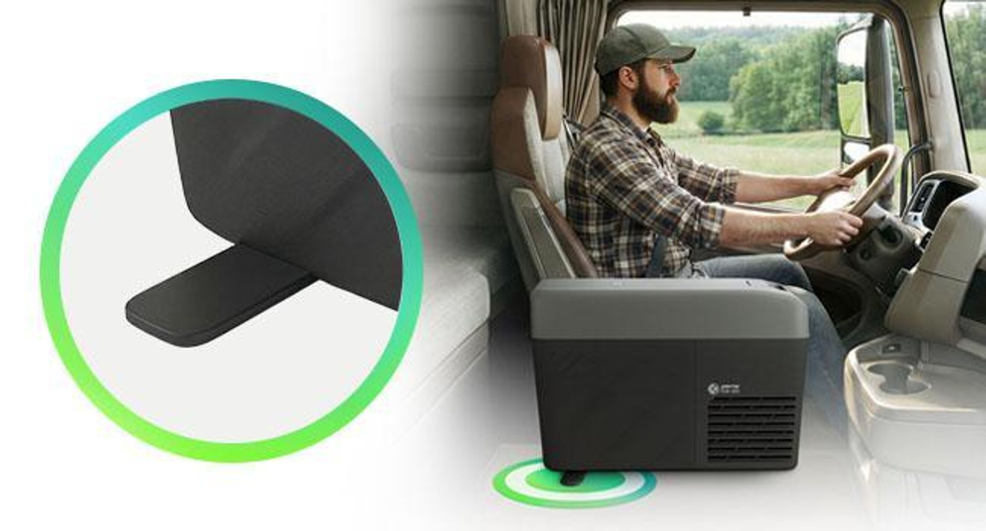 Peme Quest 14 Kompresorowa lodówka turystyczna 15 l Elektryczna lodówka samochodowa 12 V 230 V Mini lodówka i zamrażarka samochodowa do -20°C Lodówka podróżna na kemping, do ciężarówki