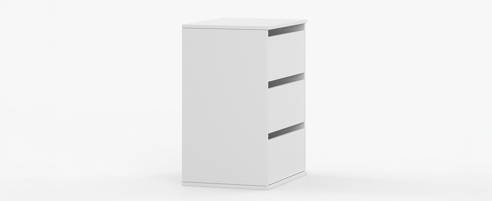 Schubkasteneinsatz Kleiderschrank 55 cm Weiß/Weiß – Schrank Organizer mit Behältern, Aufbewahrungssystem
